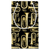 Baritone Musician Band Teacher Medium Geschenktasc Kleine Geschenktüte (Rückseite)