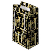 Baritone Musician Band Teacher Medium Geschenktasc Kleine Geschenktüte (Vorderseite Schrägansicht)
