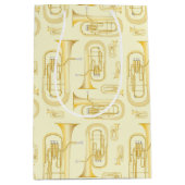 Baritone Musician Band Teacher Medium Geschenktasc Mittlere Geschenktüte (Vorderseite)