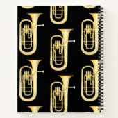 Baritone Musician Band Teacher Notebook Notizblock (Rückseite)