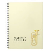 Baritone Musician Band Teacher Notebook Notizblock (Vorderseite)