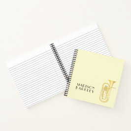 Baritone Musician Band Teacher Notebook Notizblock