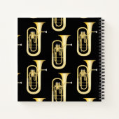Baritone Musician Band Teacher Notebook Notizblock (Rückseite)