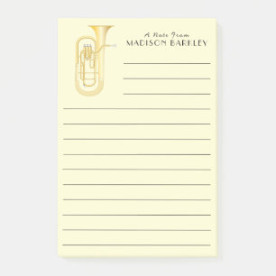 Baritone Musician Band Teacher Postit Notes Post-it Klebezettel
