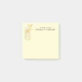 Baritone Musician Band Teacher Postit Notes Post-it Klebezettel (Vorderseite)