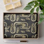 Baritone Musician Band Teacher Tissue Seidenpapier (Geschenk)