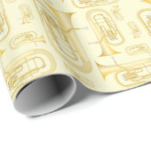 Baritone Musician Band Teacher Wrapping Paper Geschenkpapier (Rolleneckpunkt)