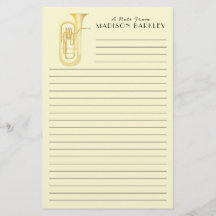Baritone Musician Teacher Stationery