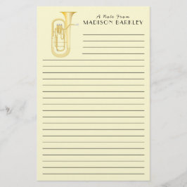 Baritone Musician Teacher Stationery Briefpapier