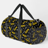 Baritone Musiknotens Bass Clef Duffle Bag (Rechte Ecke)