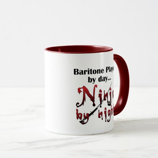 Baritone Ninja Tasse (VorderseiteRechts)