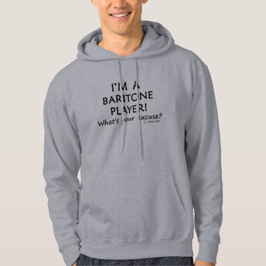 Baritone Player Entschuldigung Hoodie (Vorderseite)