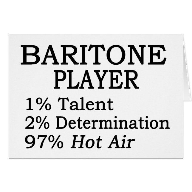 Baritone Player Hot Air (Vorderseite (Horizontal))