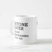 Baritone Player Hot Air Kaffeetasse (Vorderseite Links)