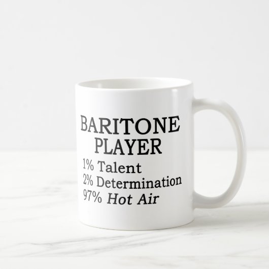 Baritone Player Hot Air Kaffeetasse (Rechts)