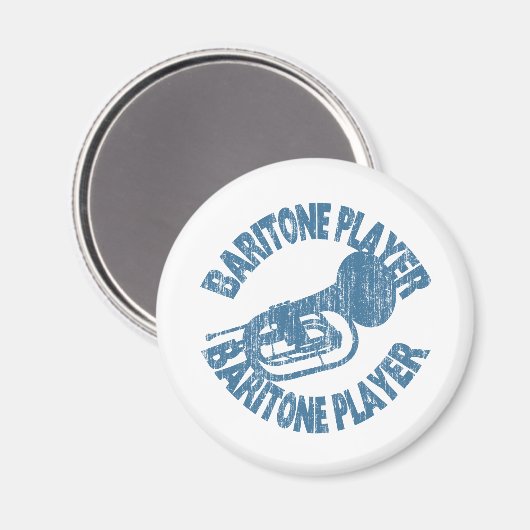 Baritone Player Magnet (Vorderseite/Rückseite)