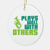 Baritone Plays Well Keramikornament (Links)