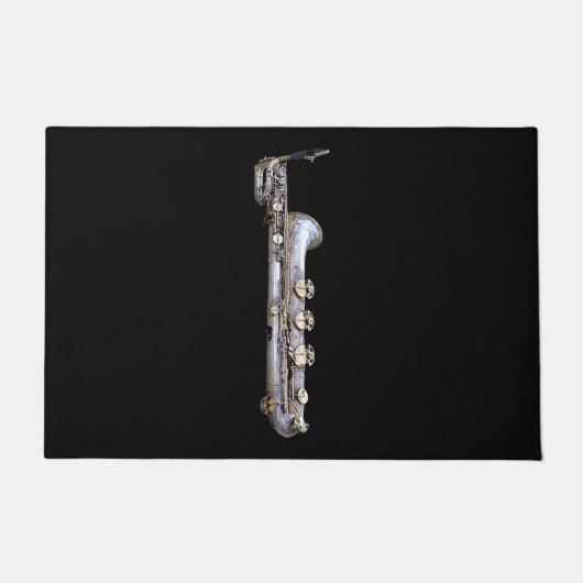 Baritone Saxophon Fußmatte (Vorderseite)