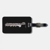 Baritone Saxophon Gepäckanhänger (Rückseite horizontal)