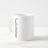 Baritone Saxophon Kaffeetasse (Vorderseite Links)