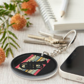 Baritone Saxophone Horn Marching Band Major Gear L Schlüsselanhänger (Vorderseite rechts)