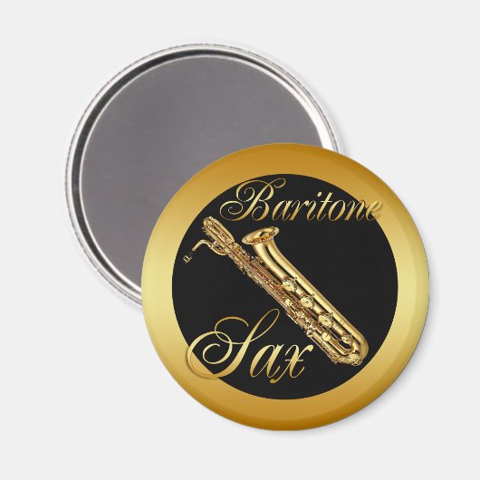 BARITONE SAXOPHONE MAGNET (Vorderseite/Rückseite)
