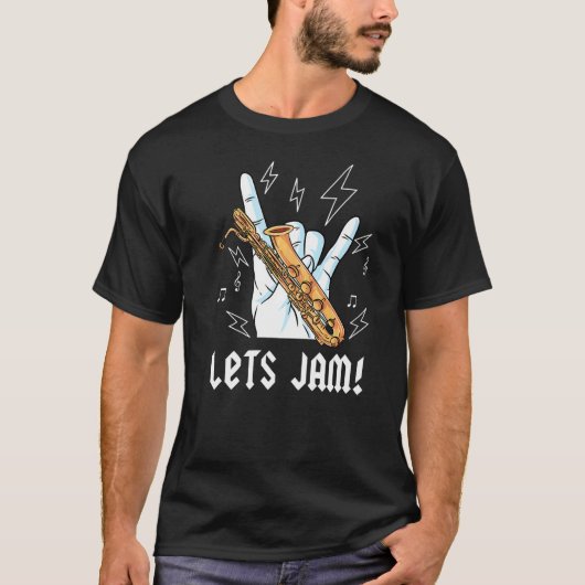 Baritone Saxophone Saxophone Player Jam Session T-Shirt (Vorderseite)