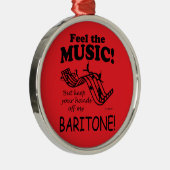 Baritone spürt die Musik Ornament Aus Metall (Rechts)