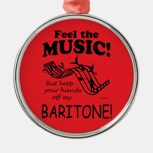 Baritone spürt die Musik Ornament Aus Metall (Vorne)