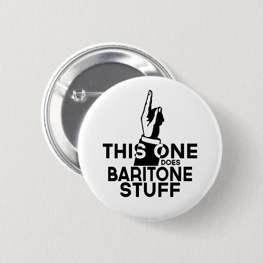 Baritone Stuff - Funny Baritone Music Button (Vorne & Hinten)