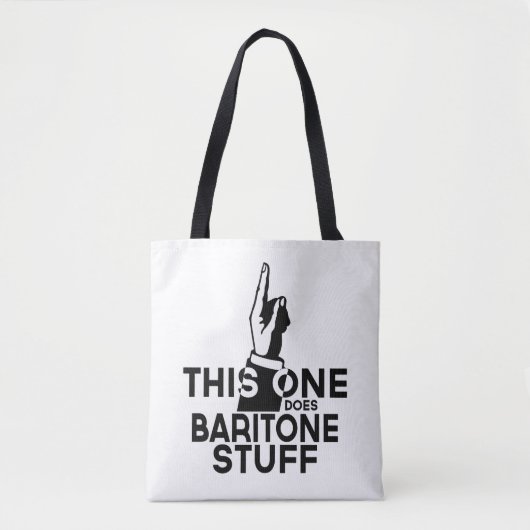 Baritone Stuff - Funny Baritone Music Tasche (Vorderseite)