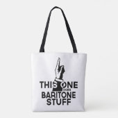 Baritone Stuff - Funny Baritone Music Tasche (Rückseite)