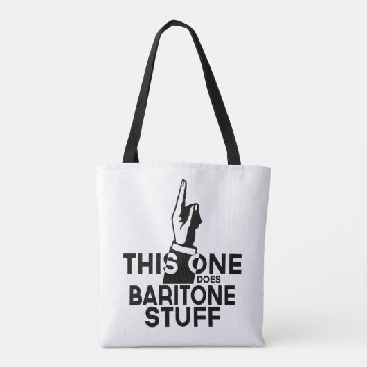 Baritone Stuff - Funny Baritone Music Tasche (Rückseite)