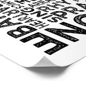 Baritone Typografie Poster (Ecke)