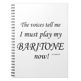 Baritone Voices sagen, muss spielen Notizblock
