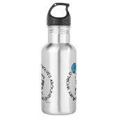 Baritone - Weltaufstände rund Edelstahlflasche (Vorderseite)