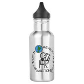 Baritone - Weltaufstände rund Edelstahlflasche (Links)