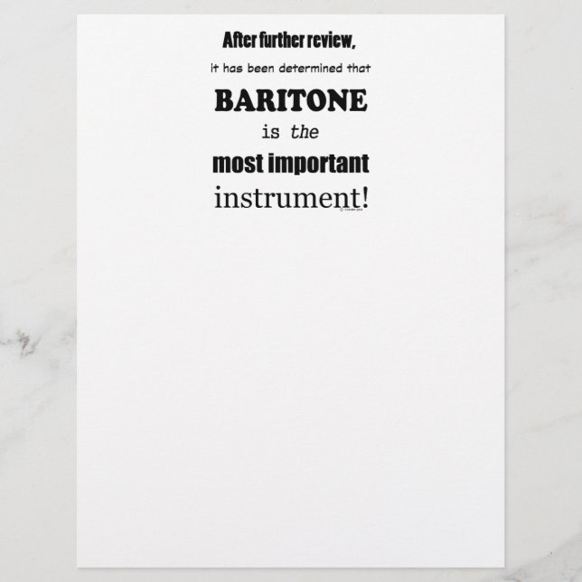 Baritone wichtigstes Instrument (Vorderseite)