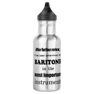 Baritone wichtigstes Instrument Edelstahlflasche