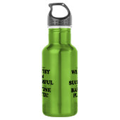 Baritone Wohlhabend und erfolgreich Edelstahlflasche (Rückseite)
