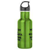 Baritone Wohlhabend und erfolgreich Edelstahlflasche (Vorderseite)