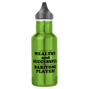 Baritone Wohlhabend und erfolgreich Edelstahlflasche