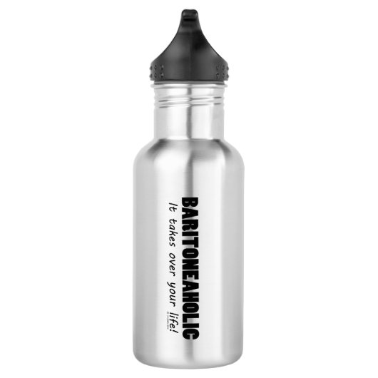 Baritoneaholisches Leben Edelstahlflasche (Rechts)