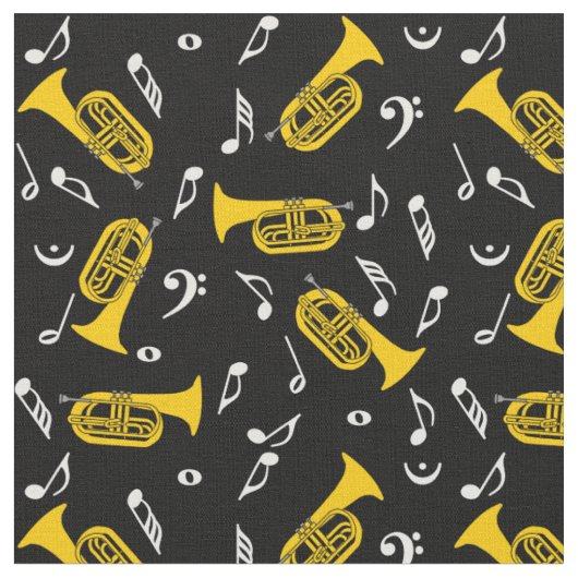 Baritones Bass Clef Musiknotens Stoff (Nahaufnahme)