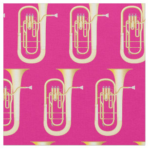 Baritones Music Musician Room Decke Rosa Stoff
