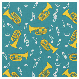 Baritones Musiknoten Stoff