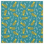 Baritones Musiknoten Stoff (Muster)