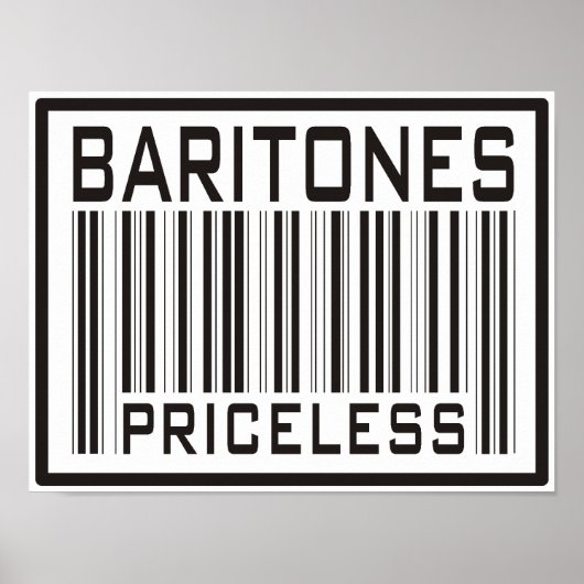 Baritones Priceless Poster (Vorne)