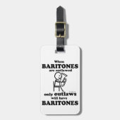 Baritones verboten gepäckanhänger (Vorderseite vertikal)