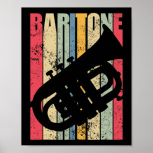 Baritonsaxophon Horn Marschband Major Gear L Poster